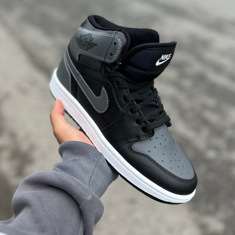 Air Jordan 1 ساق مشکی پشت طوسی کد(1495)