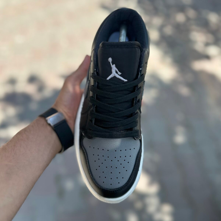 Air Jordan 1 Low بدون ساق مشکی پشت طوسی کد(1498)