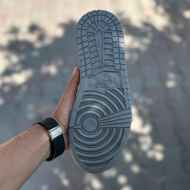 Air Jordan 1 Low بدون ساق مشکی پشت طوسی کد(1498)