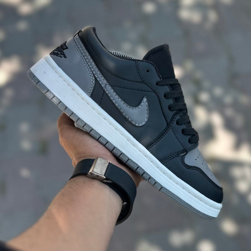 Air Jordan 1 Low بدون ساق مشکی پشت طوسی کد(1498)
