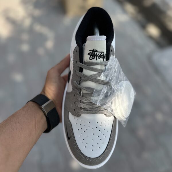 Jordan 1 Low سفید طوسی Seven کد(1588)
