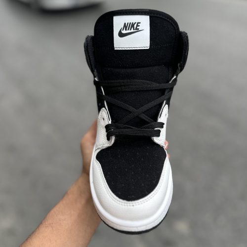 Air Jordan 1 ساقدار چینی🇨🇳سفید مشکی کد(1398)