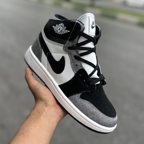 Air Jordan 1 ساقدار چینی🇨🇳طوسی مشکی کد(1397)