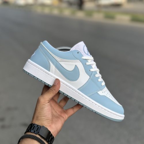 Air jordan 1 آبی سفید کد(1299)