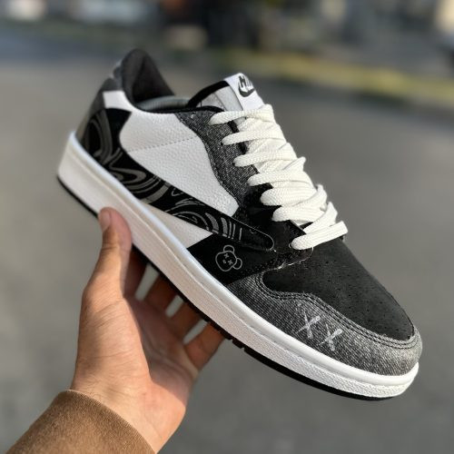 Travis بدون ساق North Face طوسی مشکی کد(1495)
