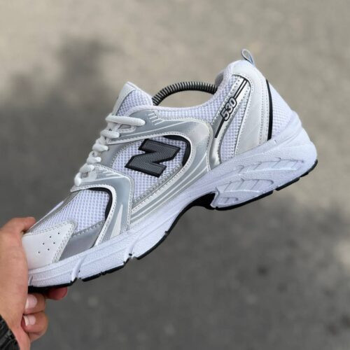 Newbalance 530 سفید مشکی زیره Pu