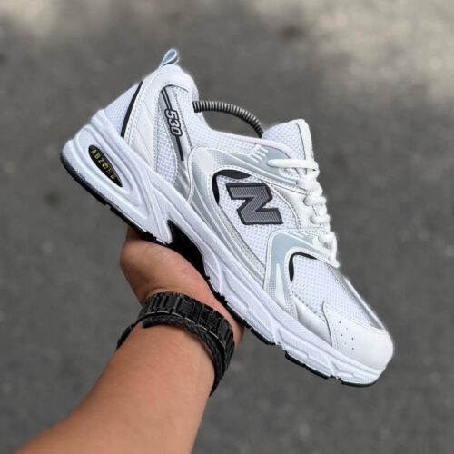 Newbalance 530 سفید مشکی زیره Pu