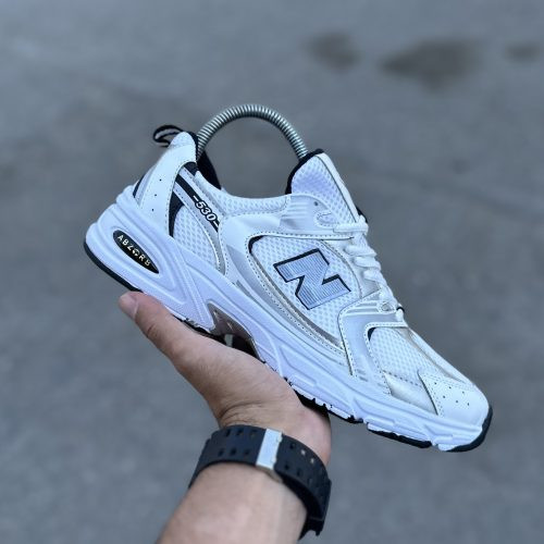NewBalance 530( سفید مشکی)(کد38)
