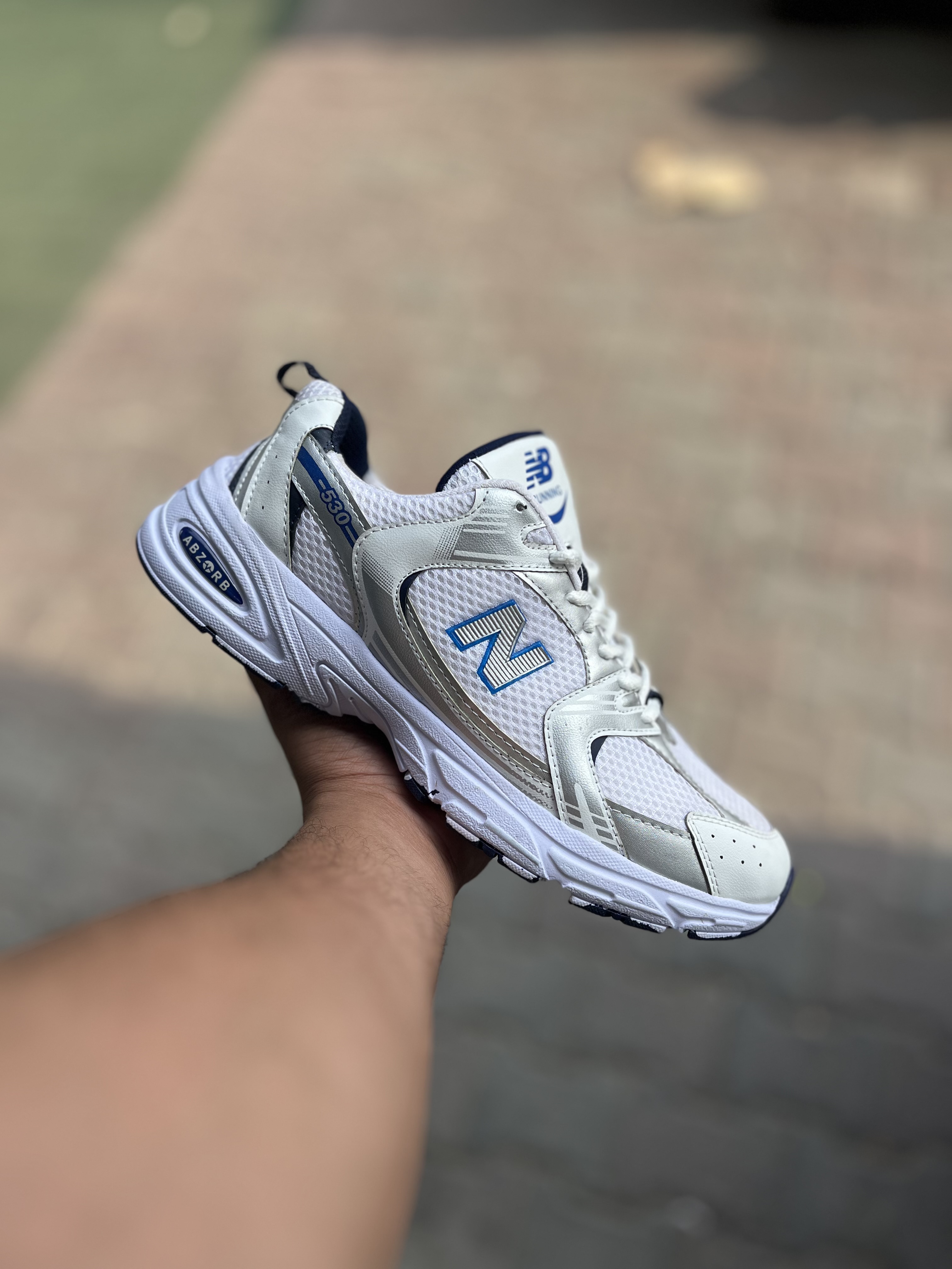 NewBalance 530(سفید سرمه ای)(کد38)