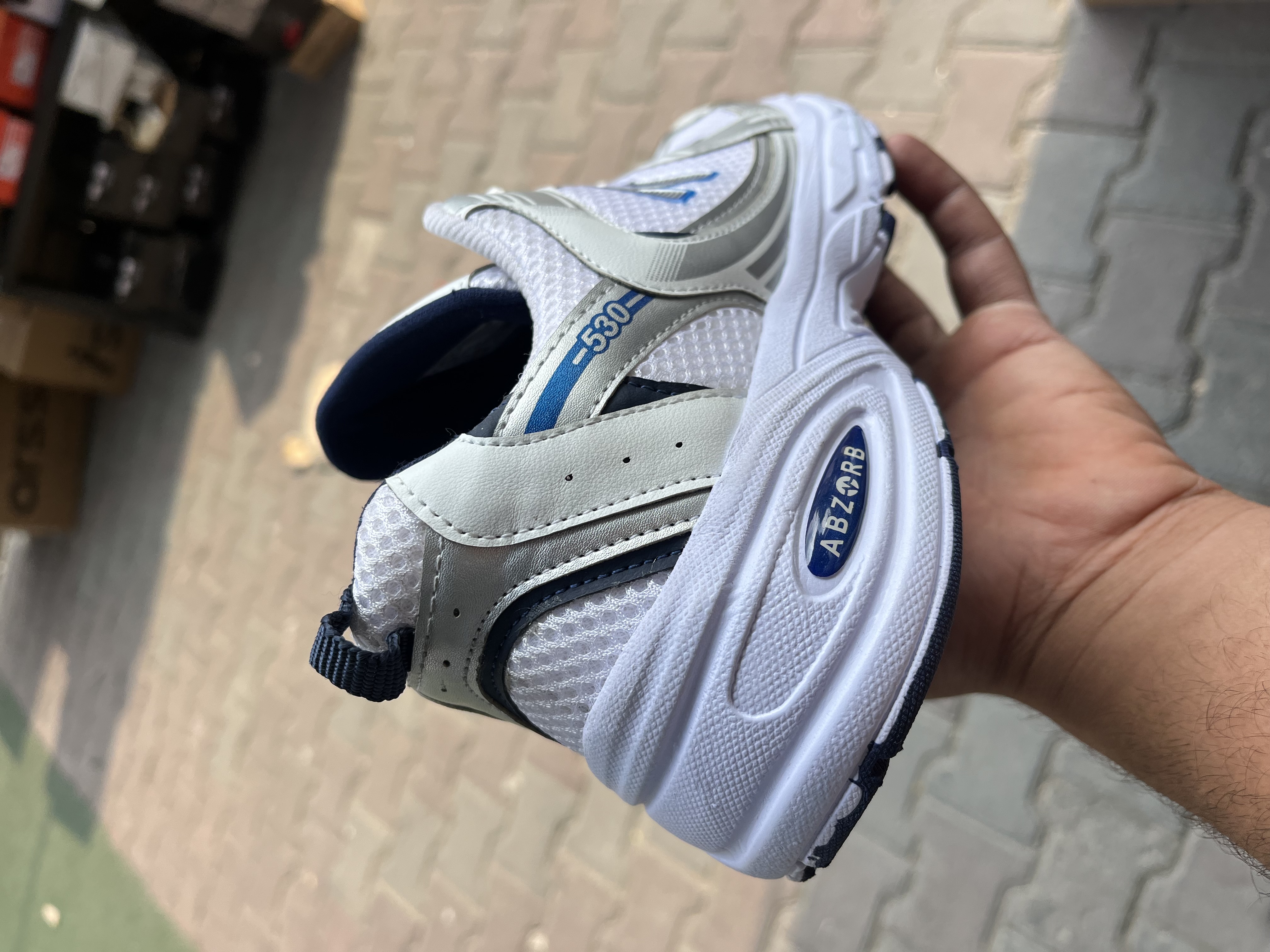 NewBalance 530(سفید سرمه ای)(کد38)