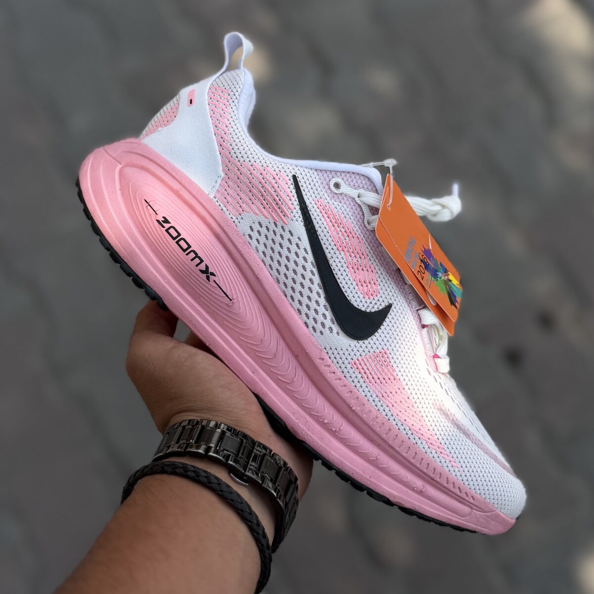 Nike zoomX 2025 صورتی متریال وارداتی چینی🇨🇳کد(1479)