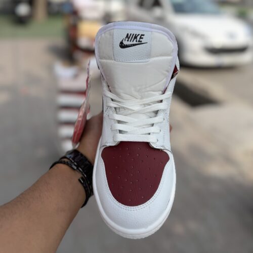 Air Jordan 1 ساقدار سفید بنفش کد(1641)