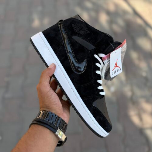 Air Jordan 1 ساقدار مشکی مخمل کد(1667)