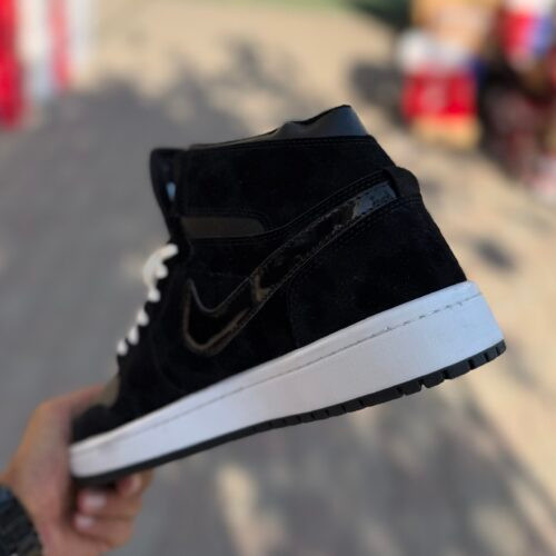 Air Jordan 1 ساقدار مشکی مخمل کد(1667)