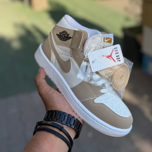 Air Jordan 1 ساقدار نسکافه ای کد(1673)