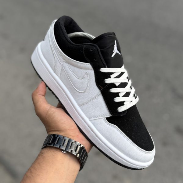 Air Jordan 1 Low سفید کله مشکی (1738)