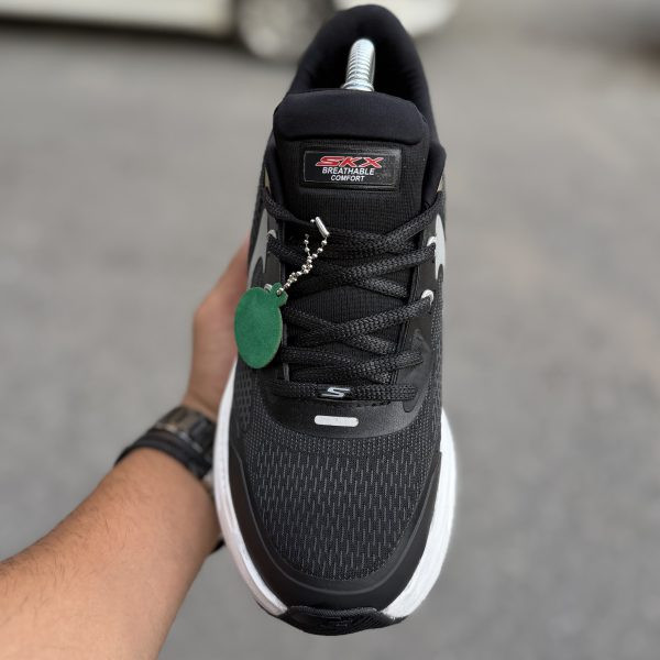 Skechers Xl🇨🇳 زیره تونلی مشکی سفید کد(1725)